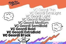 VC Geordi Font preview